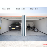 Garageboxen Adonisweg afmetingen